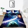 Home Bedding Set Full Size King Bed Twin Bed Space Star Print Bedroom Quilt Cover and Pillow Cover Bedding Decoration