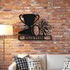 Personalized Cheerleader Metal Sign Trophy Pom Pom Megaphone Design Wall Decor Gift For Sports Fans