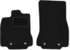 Front Mats Black For: Jaguar XF I 2WD X250 Sedan, Station Wagon (2007-2015)