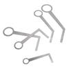 5PCS Saxophone Pad Repair Tool Lightweight Portable Metal Silver Saxophone Leveling Rings Pad