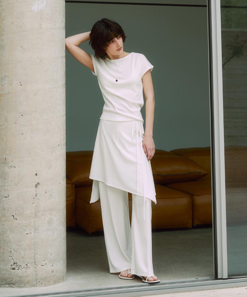 Zero Street [2 Colors] Le Zero Pleated Layered Pants