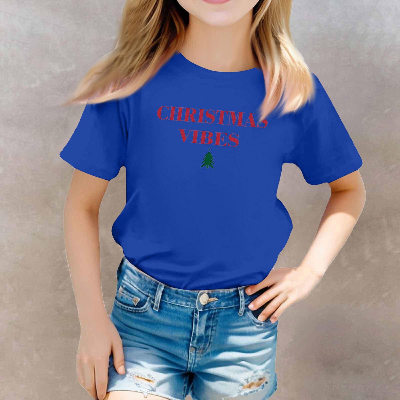 

Christmas Day Toddler Girl Boy T-Shirts Kids Top Boys And Girls Printed Short Sleeved T-shirt 150