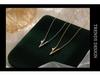 Banyan Tree S925 Silver V-Shaped Clavicle Necklace for Women - Closed Eyes Series