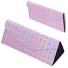 Triangle Foldable Glasses Case with Heart Pattern ET-132 Black