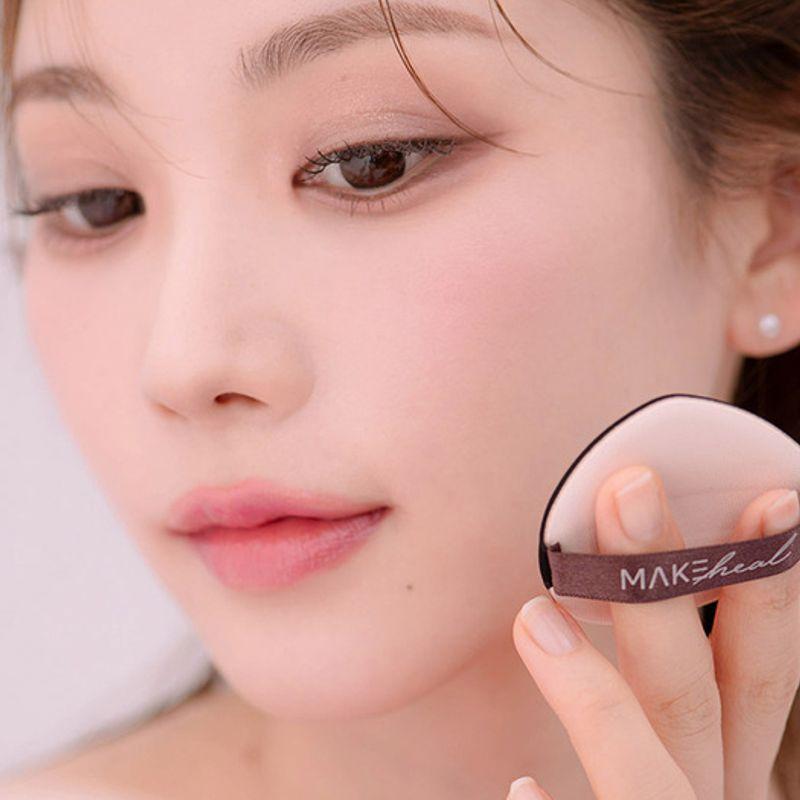 MakeHeal Einteiliges Kissen (12g) + Nachfüllpackung + Puderquaste Set