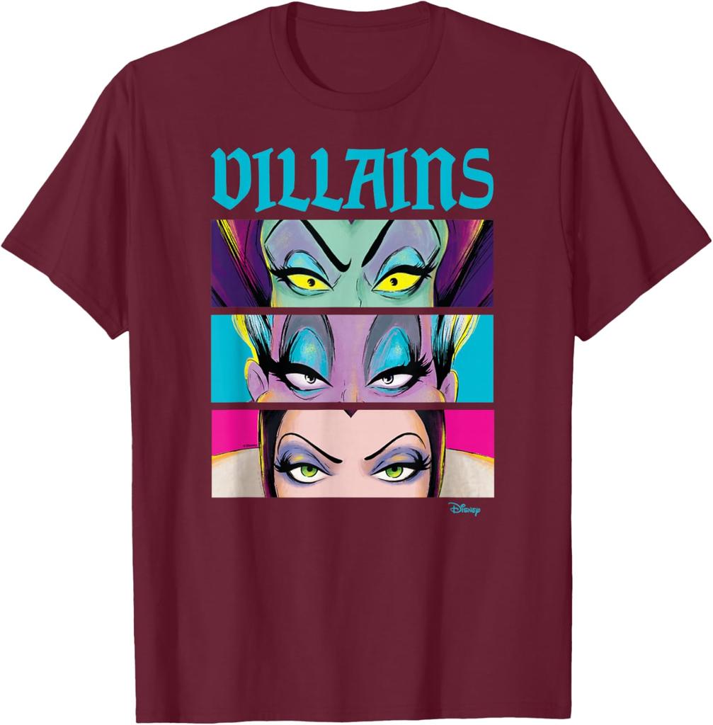 Hot Fashion Disney Villain - Villains Stacked T-Shirt S-4XL Four Seasons Gift