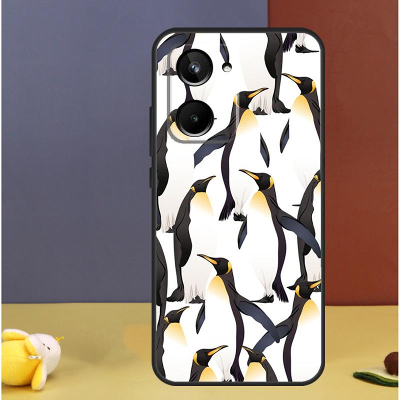 

Cute Penguin For Realme GT7 GT6 15 Pro 10 11 12 13 14 Pro Plus C55 C71 C75 C67 C63 C61 C53 C35 C65 Case Realme 13 Pro Plus