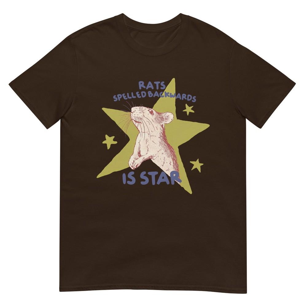 Rats Spelled Backwards Is Star Rat Meme Rat Lover Animal Tshirt