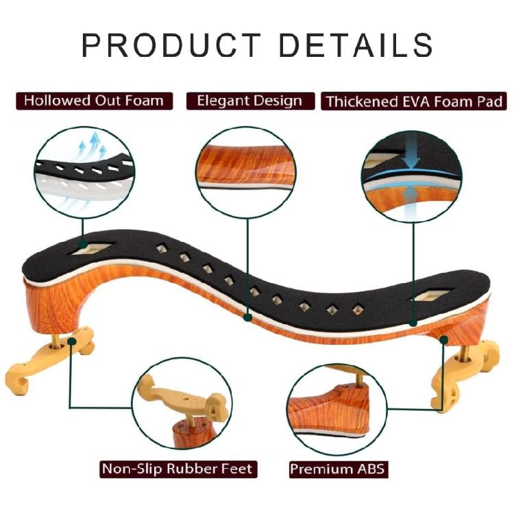 Adjustable 3/4-4/4 1/4-1/2 Size Professional Violin Shoulder Rest Replacements