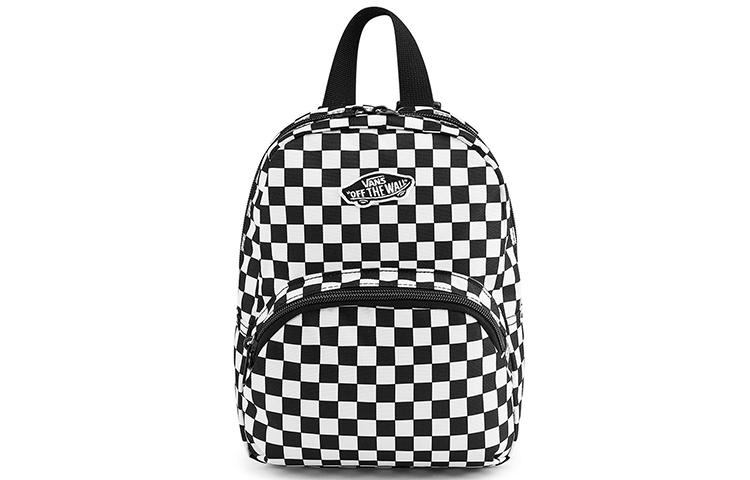 Vans Polyester Backpack Mini Women s Black White Plaid VN0A3Z7W56M Mini