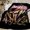 Hair Styling Essentials Blanket Flannel Blanket for Bed, Sofa, Camping, Hiking, Picnic Essentials, Gift for Family Fan Gifts