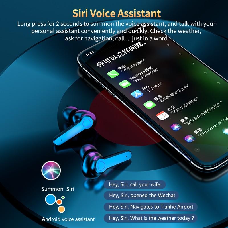 TWS Bluetooth Headset Dual-ear Headset Vodotěsná Bluetooth sluchátka