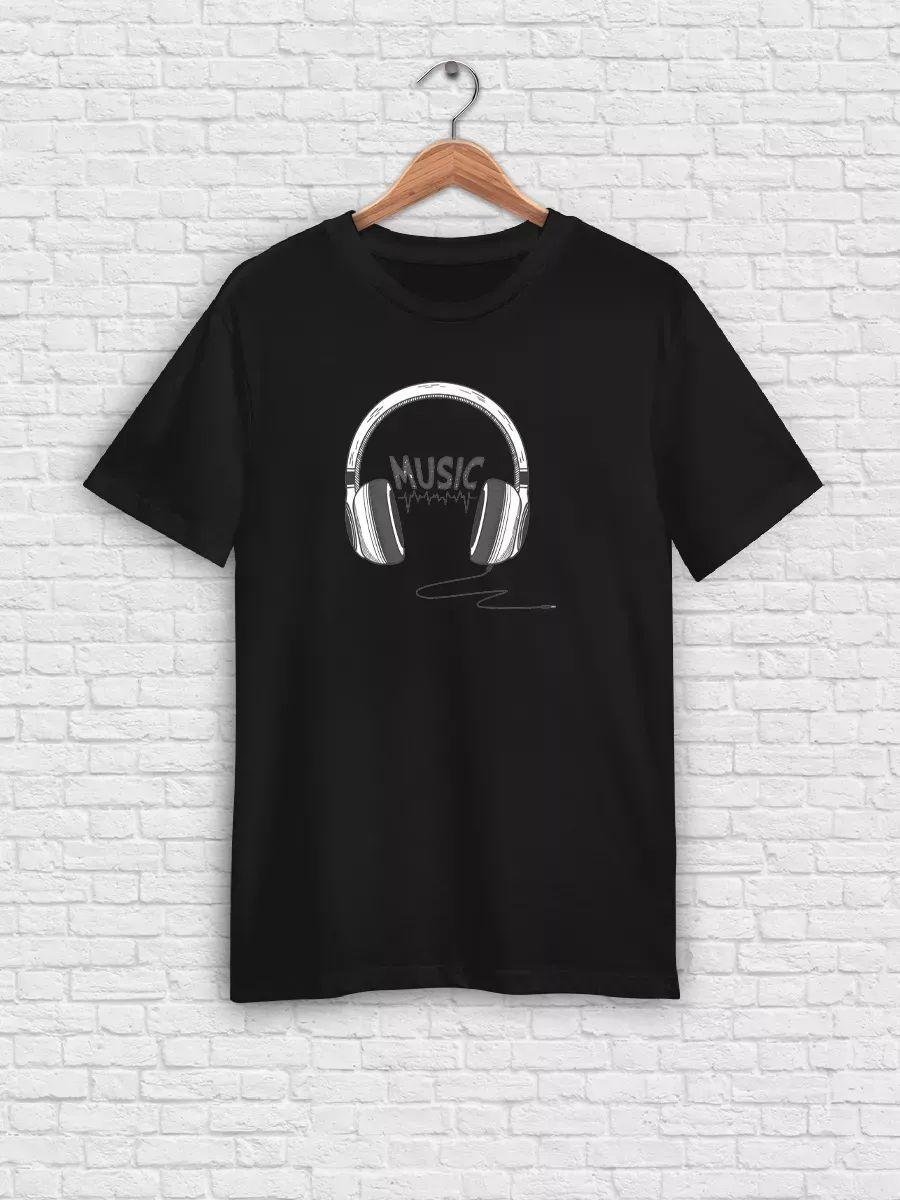 Headphones T-shirt, DJ music S