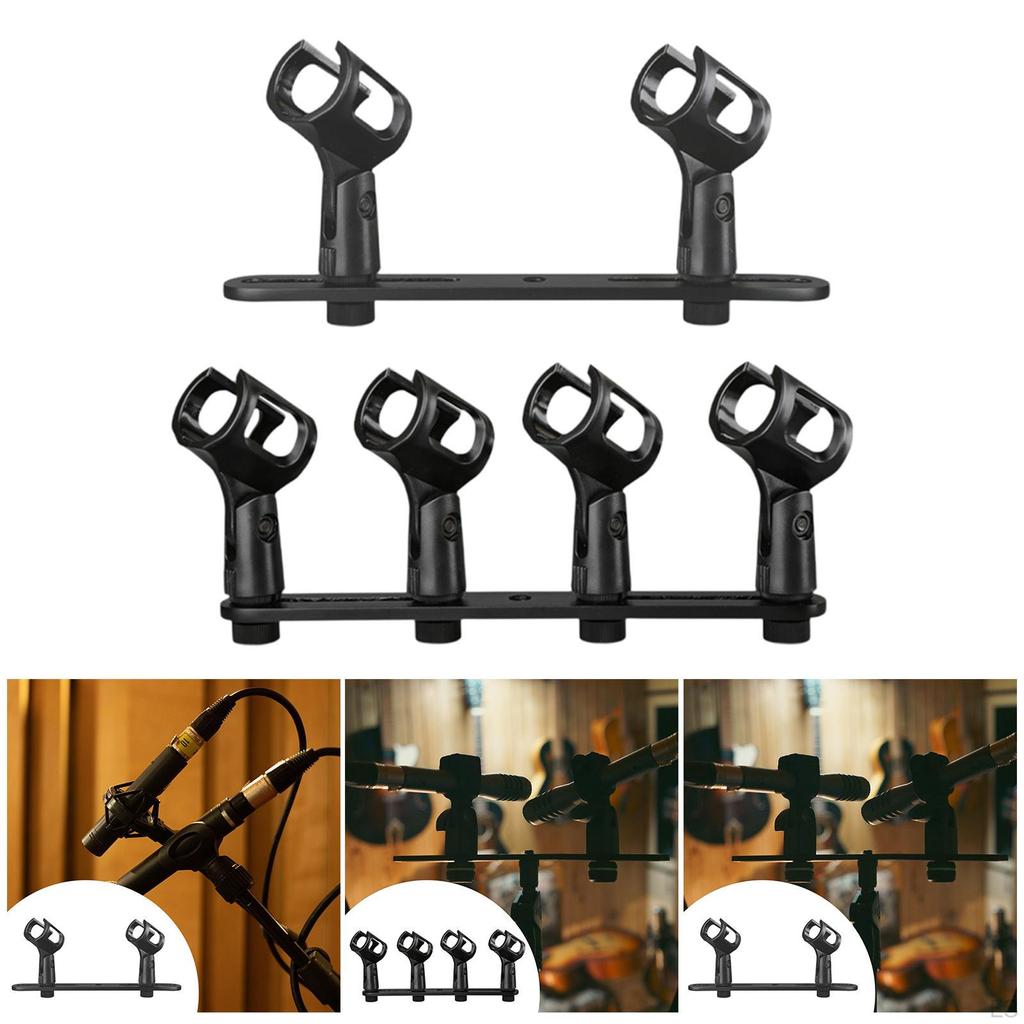 Bar Holder Mic Mount Compact Sturdy Heavy Duty Stereo Array Spacing