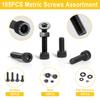 105PCS Carbon Steel Cup Head Hex  Bolt, Nut, Washer Complete Set