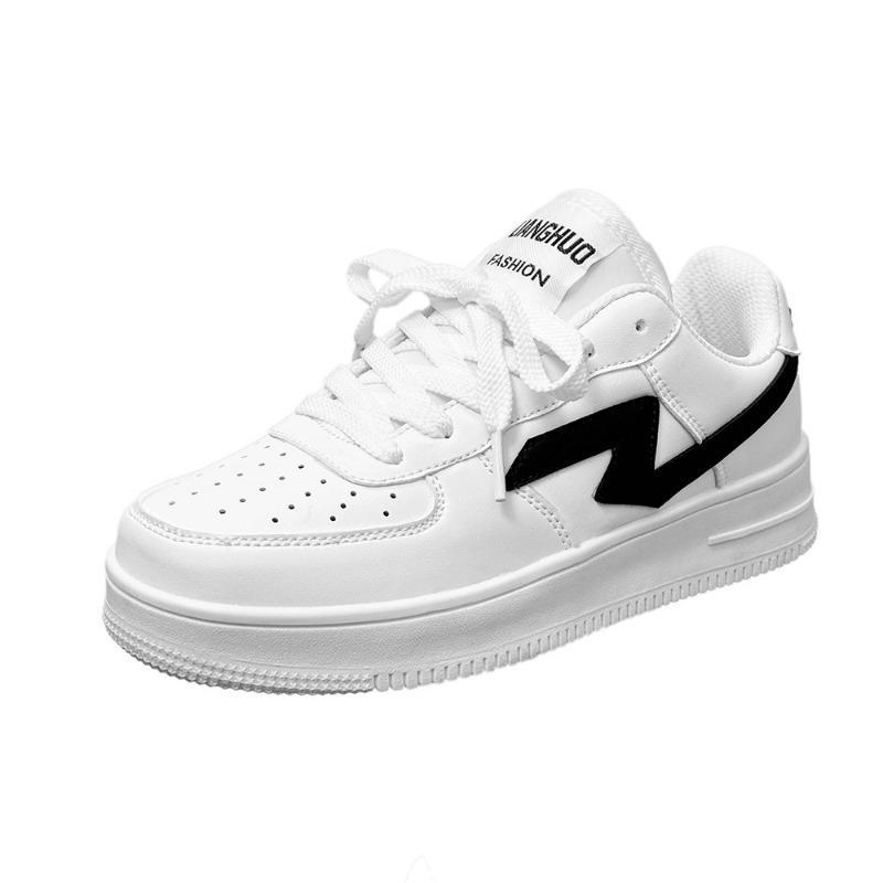 

Мода 2025 Новая обувь Женская ПУ Женские вулканизированные туфли Уличные женские кроссовки На шнуровке Смешанные цвета Низкий каблук Женская повседневная обувь 40