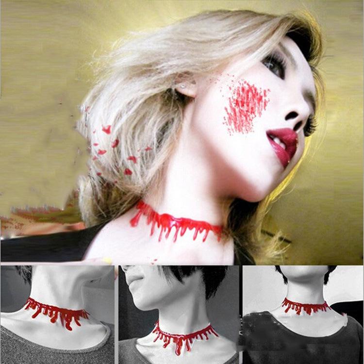 European & American Halloween Vampire Blood Necklace - Scary Dark Style Design