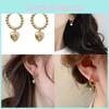 Modische Geometrische Gold Herz Ohrringe Trendiger Minimalistischer Stil Für Frauen