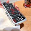 Red Roses with Silver Vines lucency Phone Case for IPhone 14 15 16 13 12 11 17 Pro Max 12 13 Mini Soft Cover
