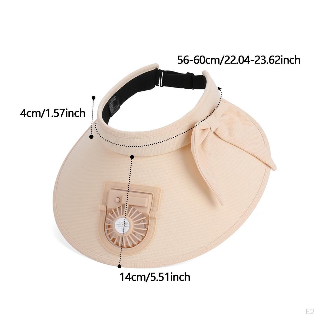 Adjustable Fan Visor for Men And Women in Outdoor Settings