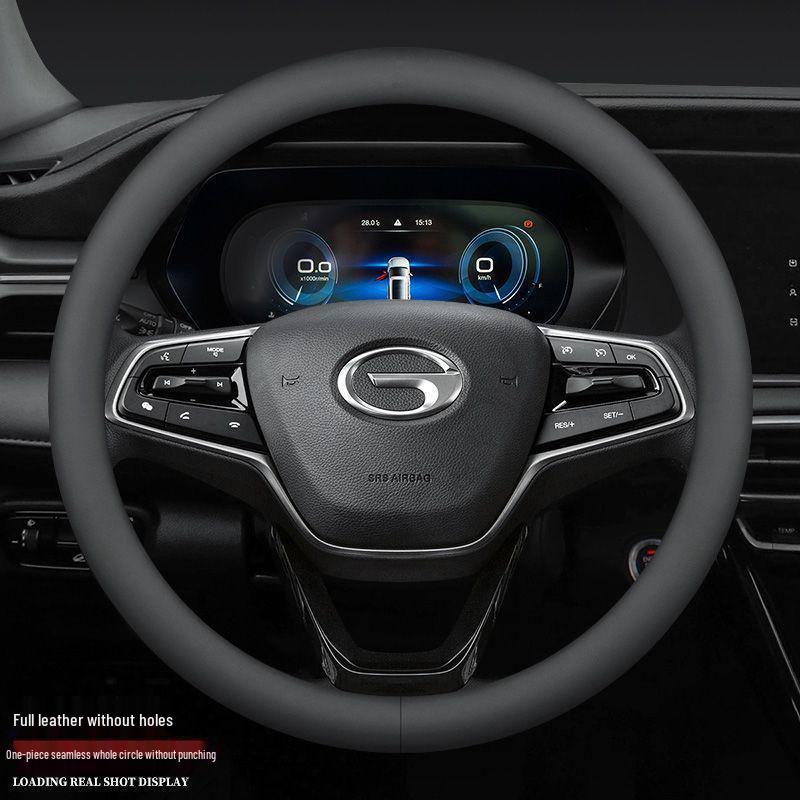 GAC Trumpchi Genuine Leather Steering Wheel Cover for GS8, GS4, GS5, Shadow Leopard, 580, M8 Models