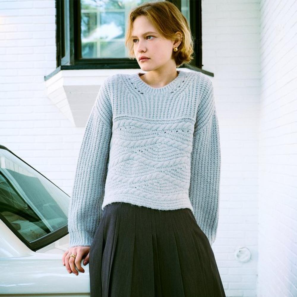 On On Waffelstrick Schwerer Pullover Nek4wpb29