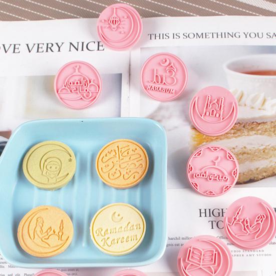 10 Pcs Mooncake Molds Different Patterns Clear Texture Heat Resisting Non-stick Easy Demoulding Cooking Star And Moon