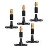 Three-Way Atomizing Nozzle Set Brass Misting Nozzles with Drip Irrigation Connector Adjustable Drip Irrigation Mister Set for Garden Patio Greenhouse