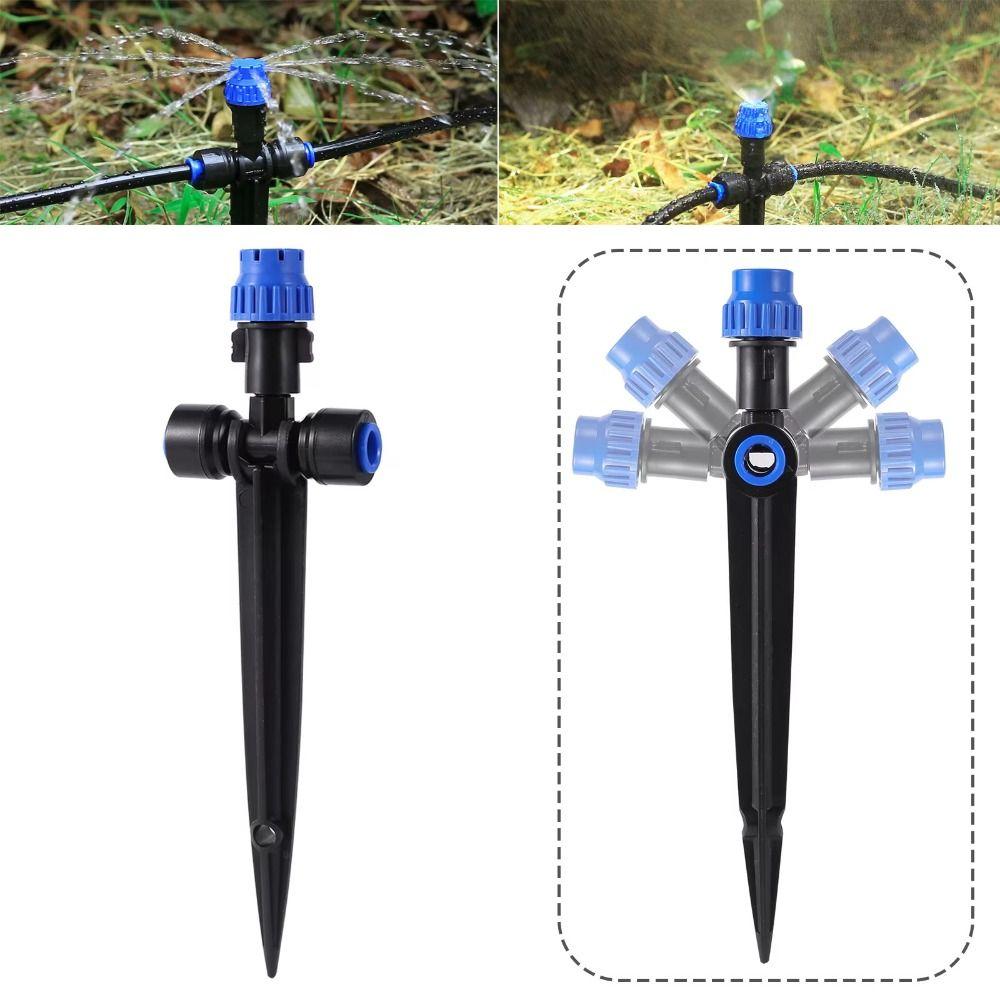 360° 360° Atomize Dripper Adjustable 1/4" Quick Connector Micro Drip Irrigation System with Bracket Atomize Spray