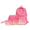 Women large-capacity three-piece backpack girl college students school bag