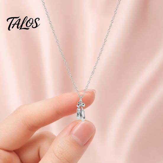 Lightweight Charm Necklace Ballet Shoes Necklace, Elegant Ballerina Pendant Dainty Comfortable Everyday Dancer Stylish Jewelry for Women Girls