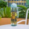 750ml Cartoon Straw Cup Water Cup Leak-proof Convenient To Carry Suitable For Sports Outdoors Gym Large Capacity Cute Plastic Water Cup