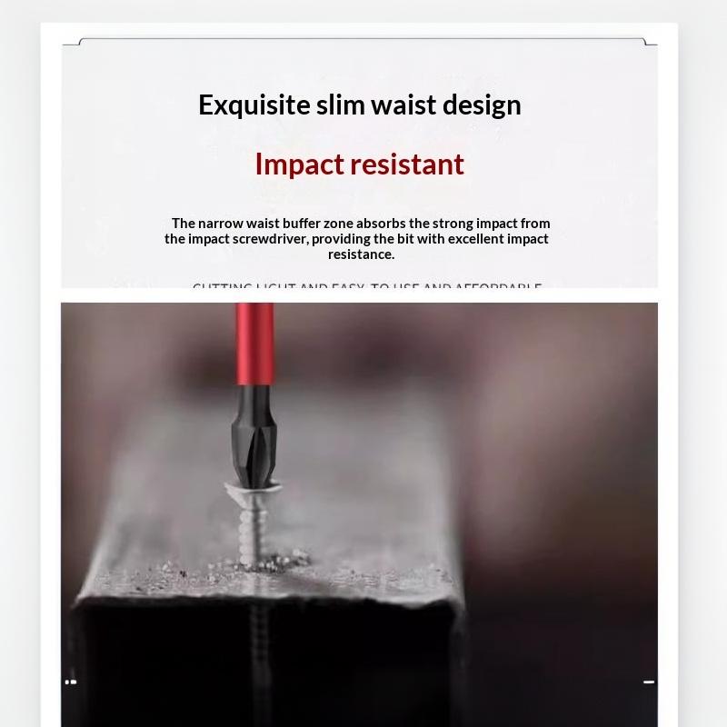 1 Set Anti Slip Bits Magnetic Screwdriver Bit Set Alloy Steel Impact Resistance Bits Phillip Suitable For Electric Drills