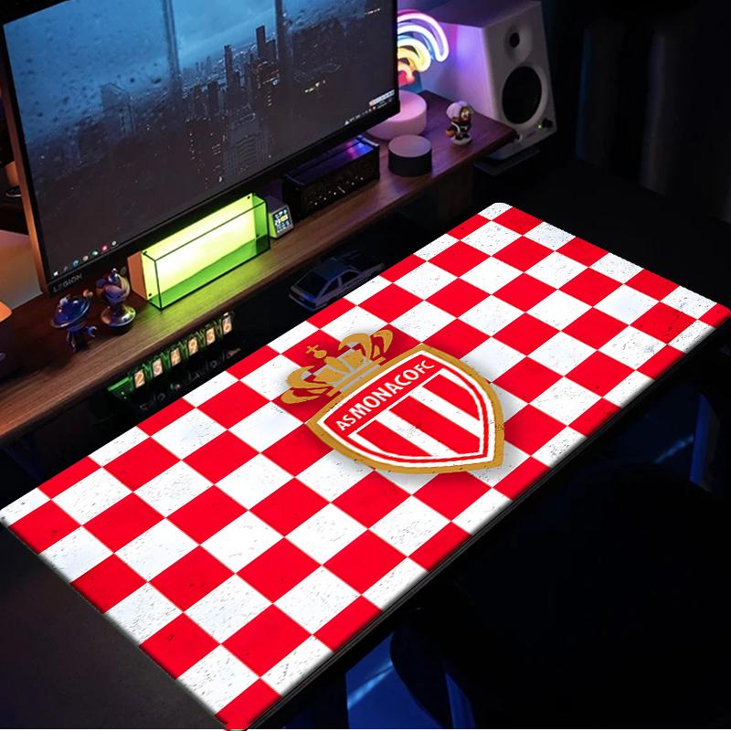 As Monaco Crest Mouse Pad, Rubber Base, Mouse Pad for Gamers and Office Use, Gaming Desk , Easy To Clean Mat Christmas fan gifts