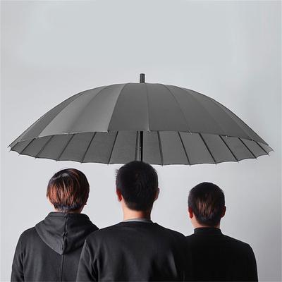 Business Umbrella Large Size Storm Resistant Windproof 24 Ribs Heavy Rain Protection Umbrella