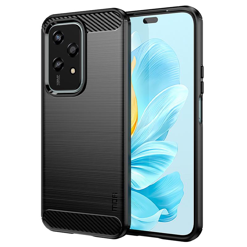 

MOFI JK Серия TPU-1 Чехол для Honor 200 Lite Текстура карбонового волокна Тонкий чехол для телефона из ТПУ A