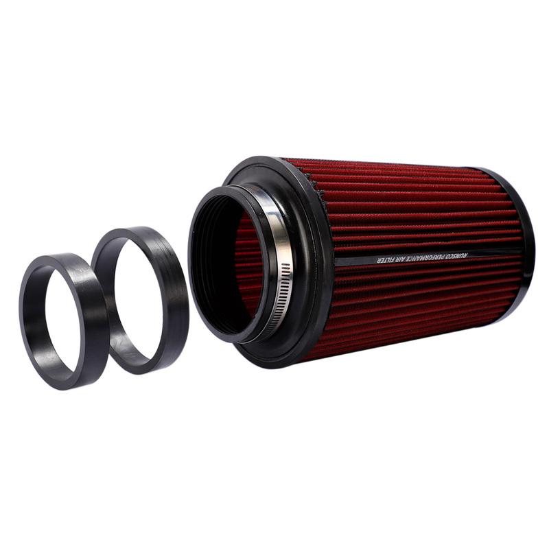 2.5inch 3inch 3.5inch High Flow Cold Cone Air Intake Filter Universal Car Air Filter Modification for Race Car 76MM/89MM/101MM