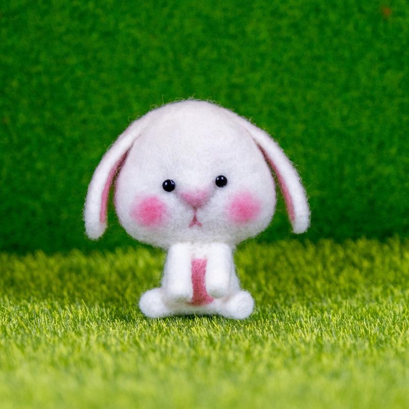 Xianci Year of the Horse Zodiac Wool Felt Needle Felting DIY Photo Frame Gift Set