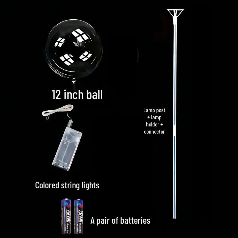 Glowing Bobo Balloon - Transparent LED Light-Up Balloon for Kids' Toys and Wedding Decorations