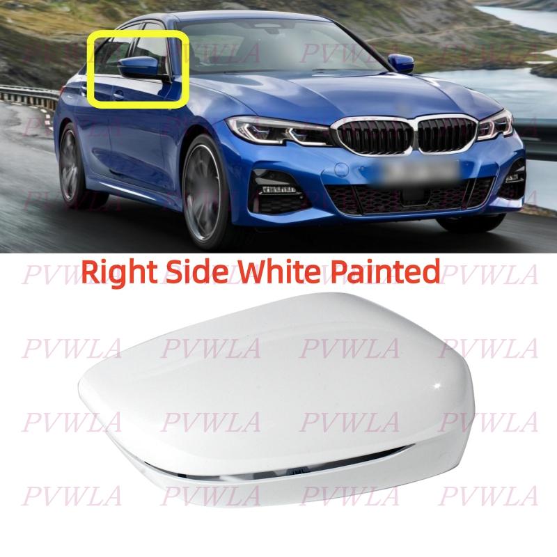 White/Black Painted Reverse Mirror Housing Cap For LHD BMW G20 G21 G28 - Car Accessories 51168492897 51168492898