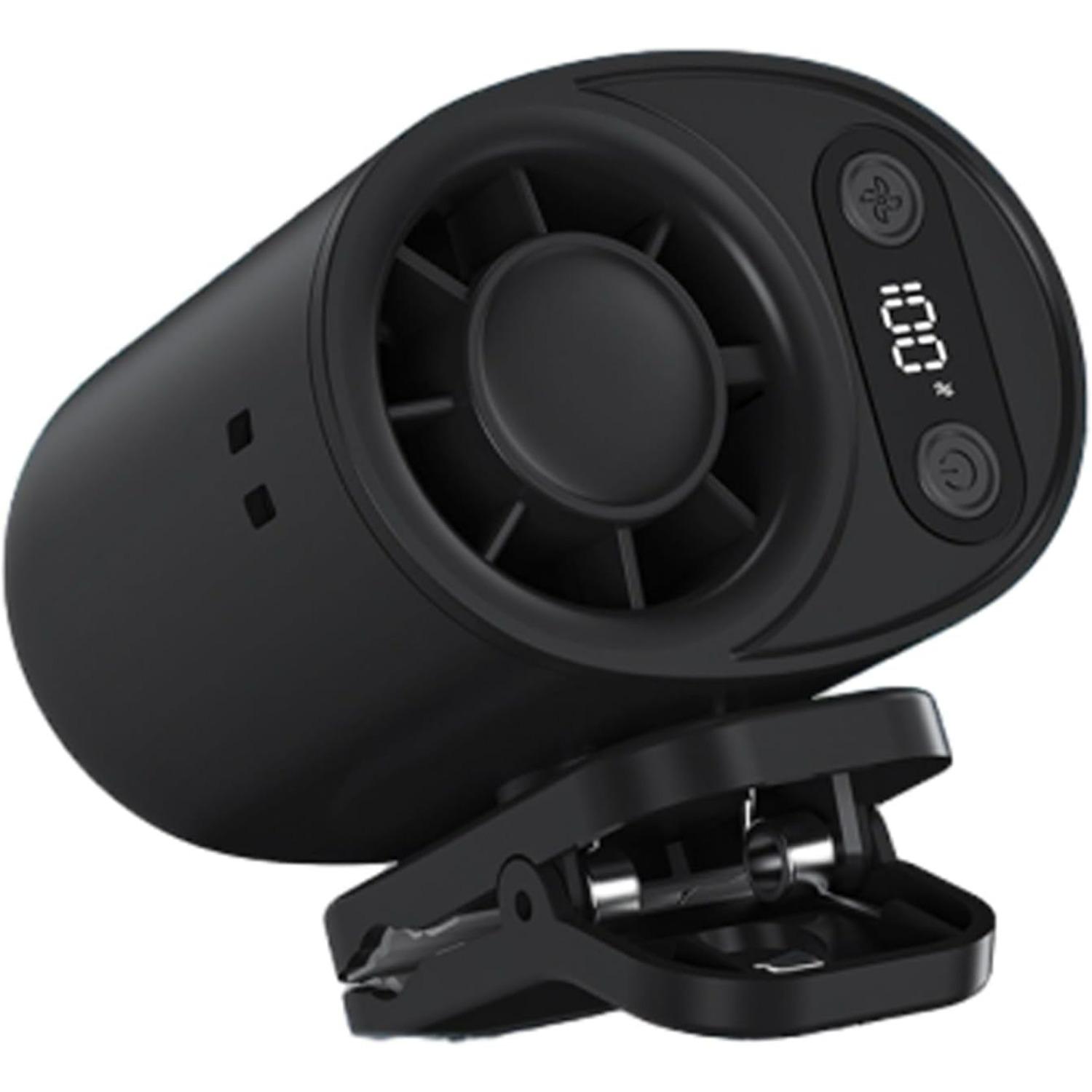 

Ac,Portable Car Ac,Car Clip on Air Conditioner Fan with LED Display,Portable Mini Cooling System for Auto Vehicle USB Rechargeable чёрный
