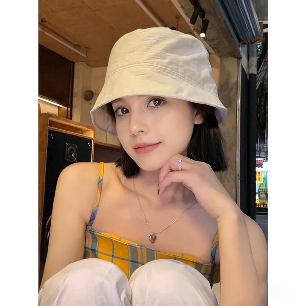 Women's Transport Water Pail Cap Overseas Military Shielding Cap, Matching Daily Use Sea Travel Overseas Travel Holiday Purchase
