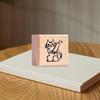 Cat Stamp Cute Animal 1.2 Inch for Kids Wooden Rubber Stamping Mailing Scrapbooking Letter