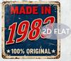 Vintage  Original D Flat Aluminum Sign  Retro x Inch Metal Wall Plaque Durable Outdoor Decoration