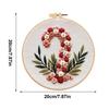 Christmas Embroidery Kits For Adults 3-Piece Holiday Handcraft Set Christmas Cross Stitching Embroidery Kit For Women Adults