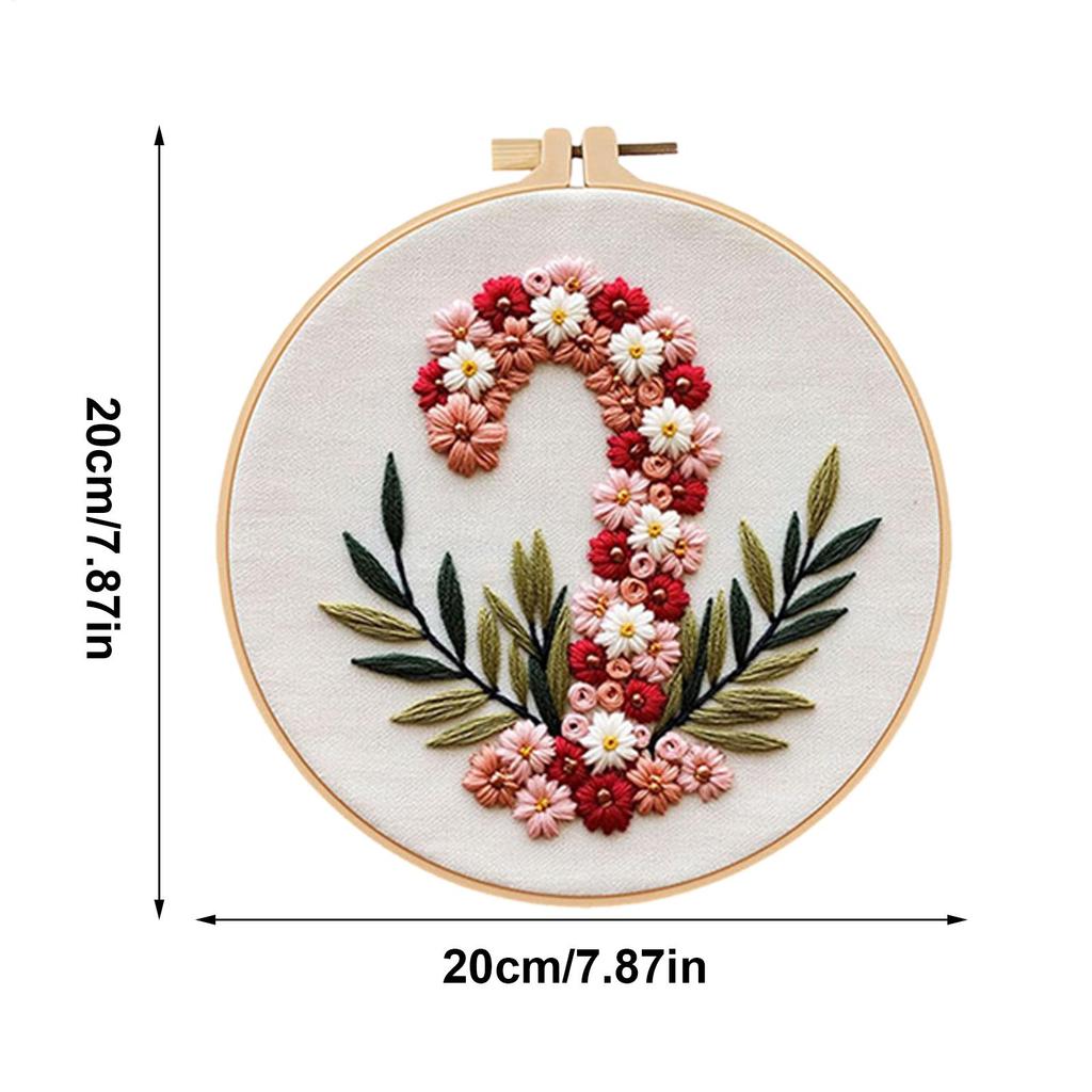 Christmas Embroidery Kits For Adults 3-Piece Holiday Handcraft Set Christmas Cross Stitching Embroidery Kit For Women Adults