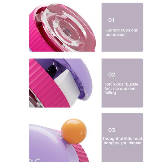 Wall Mount Toothpaste Hanging Clip with Hook Waterproof Strong Load-bearing Easy To Install Toothpaste Clamp Cream Organizer