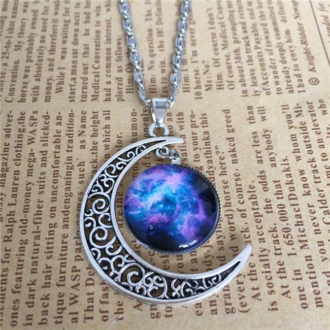 

Star Moon Time Gem Necklace Direct Sales Fashion