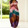 Oversized Ladies Crew Neck Dress Short Sleeve Soft Fabric Garment For Summer Picnic And Daily Casual Use