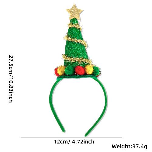 Cartoon Christmas Headband Headdress Children Adult Party Decoration Christmas Hat Christmas Tree Headband Hair Accessories